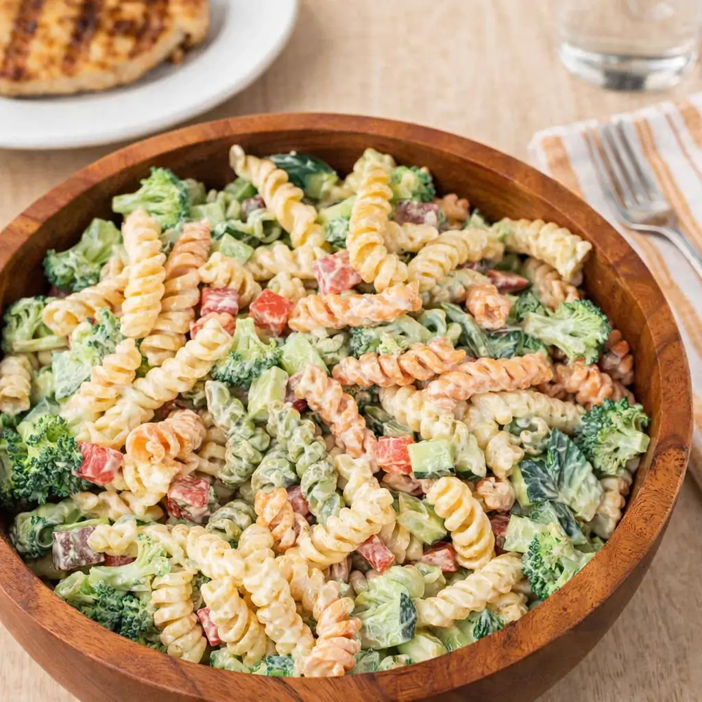 Ranch Pasta Salad creamy side dish with veggies