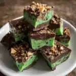 Shamrock Fudge squares for St. Patrick’s Day
