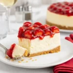 strawberry cheesecake recipe with fresh strawberries