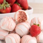 Strawberry Shortcake Oreo Balls dessert