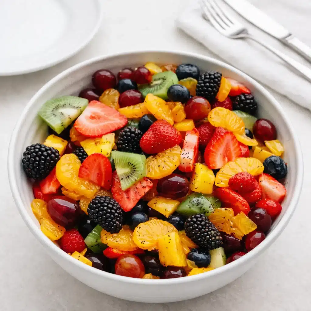 Blackberry Lime Fruit Salad – vibrant, fresh fruits with honey-lime dressing