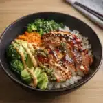 Healthy Sticky Chicken Bowls dinner recipe