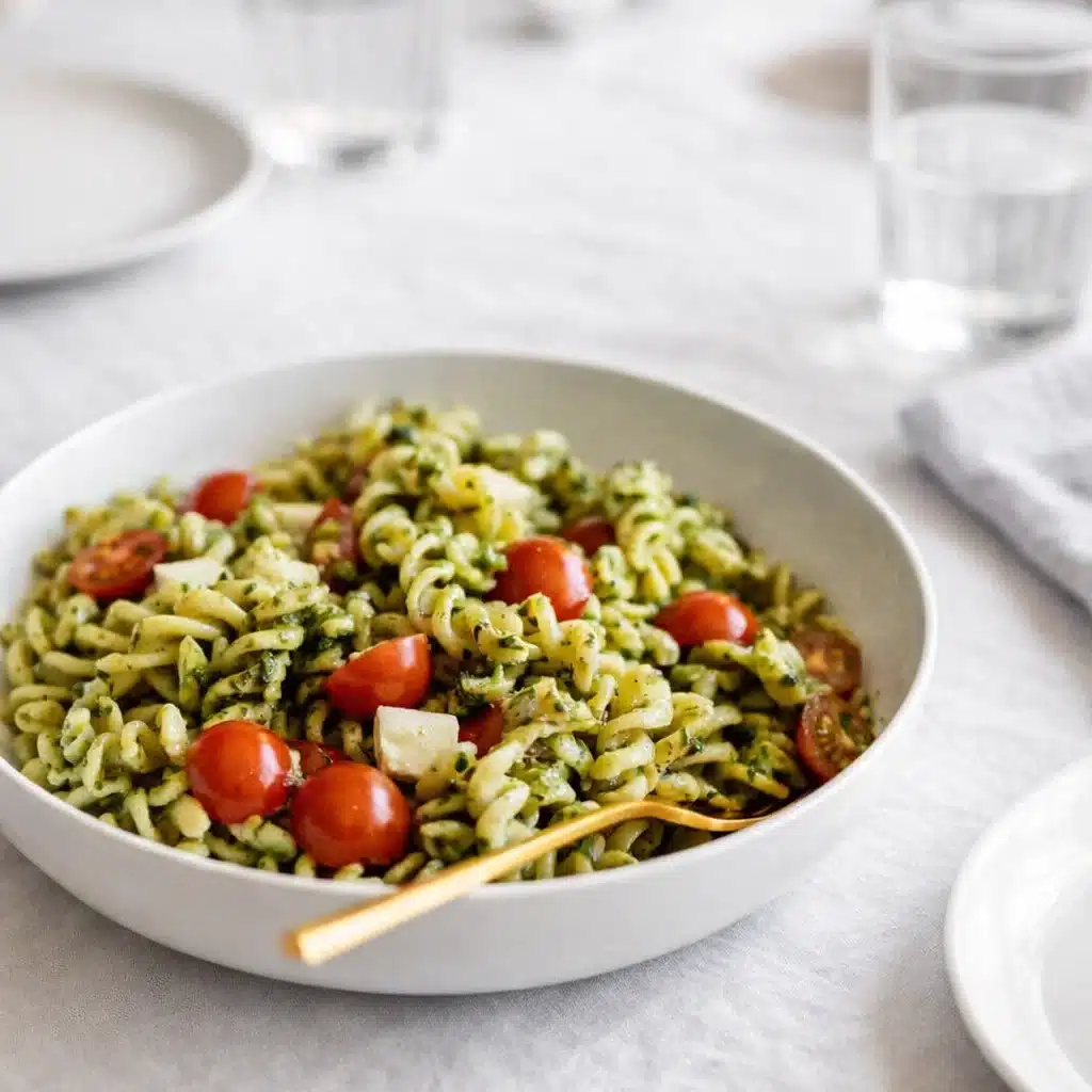 Pesto Pasta Salad for Potlucks and Weeknight Dinners