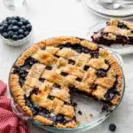 Simply the Best Blueberry Pie fresh from the oven