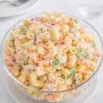Sweet Macaroni Salad creamy bowl