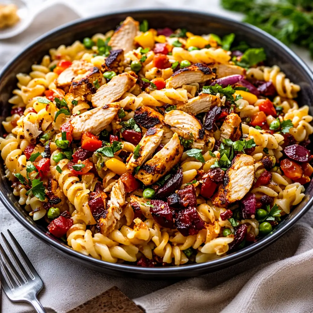 BBQ Chicken Pasta Salad