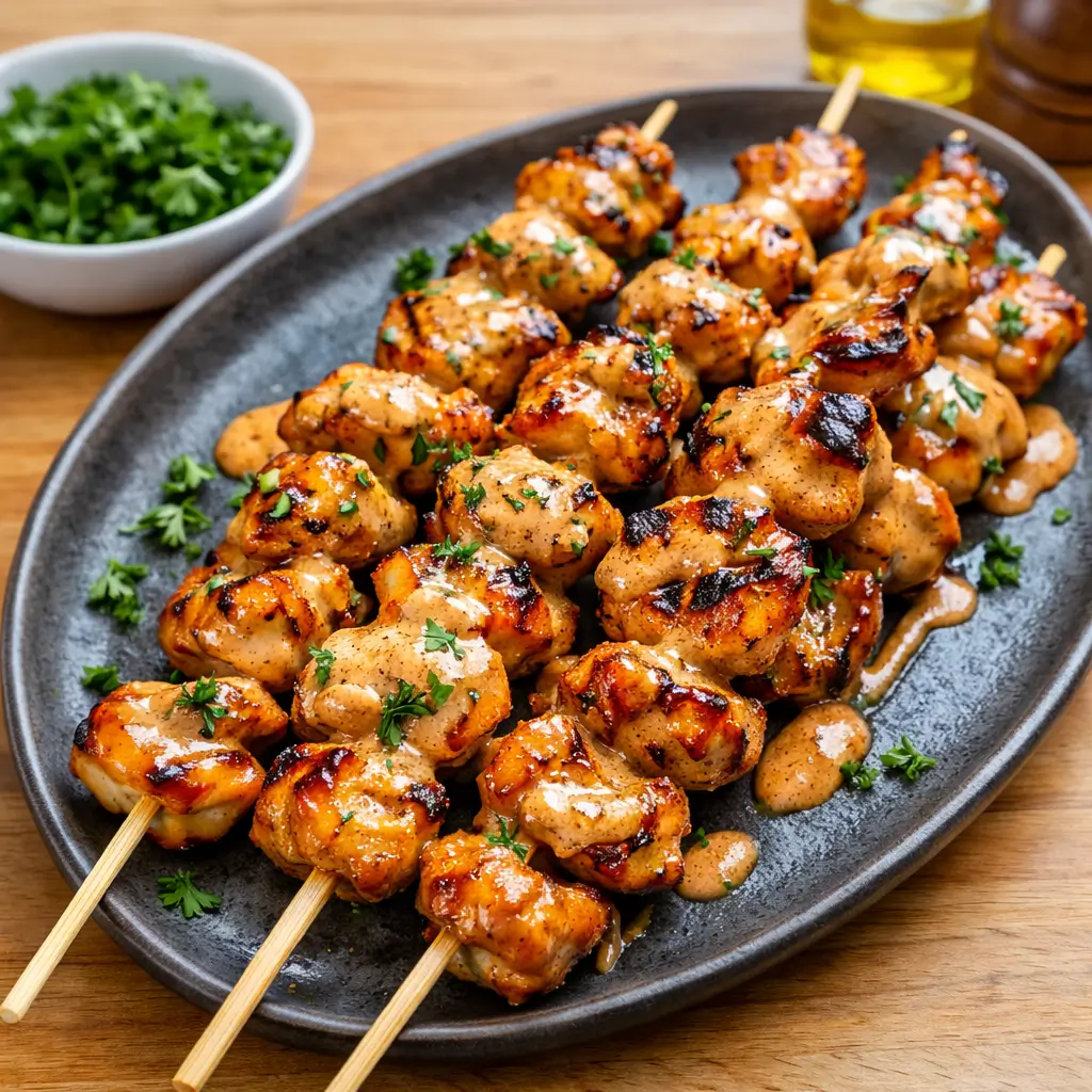 Bang Bang Chicken Skewers: A Terrific and Spicy-Sweet Summer Treat