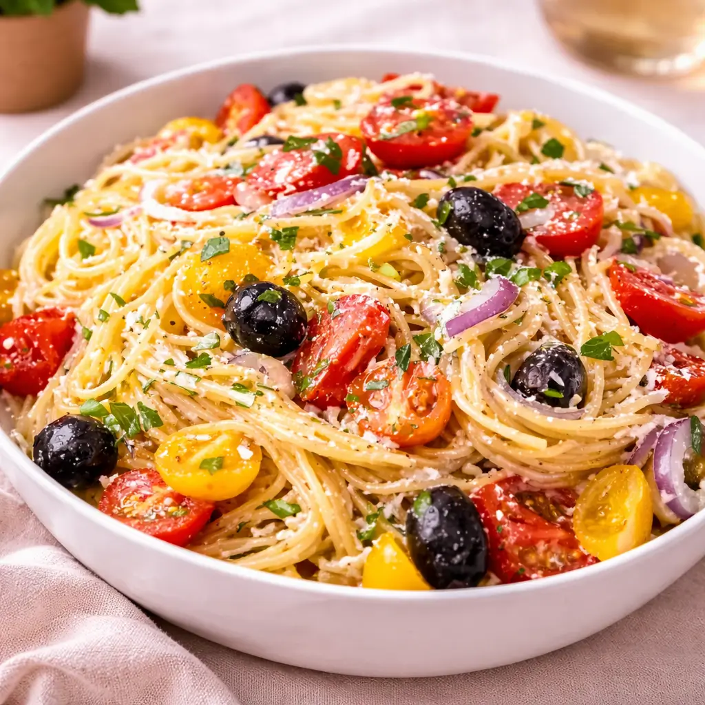 California Veggie Spaghetti Salad