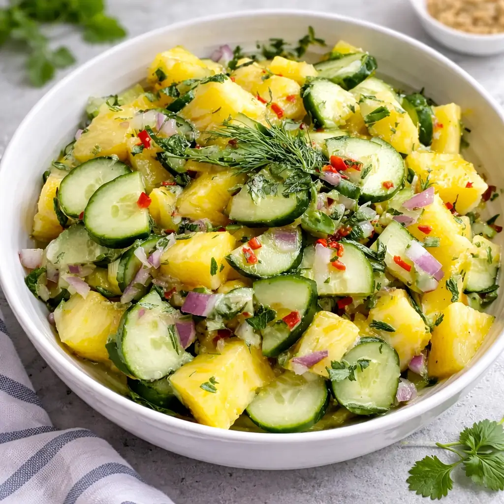 Easy Pineapple Cucumber Salad: The Refreshing Side You Need