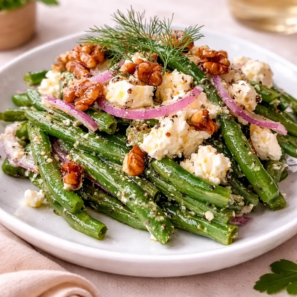 Fresh Green Bean and Feta Salad: A Mediterranean Delight