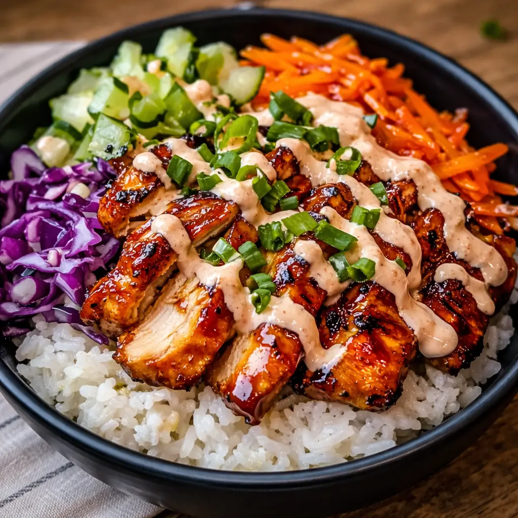 Korean BBQ Chicken Bowls with Gochujang Cream Sauce Awaits: Easy 40-Minute Meal